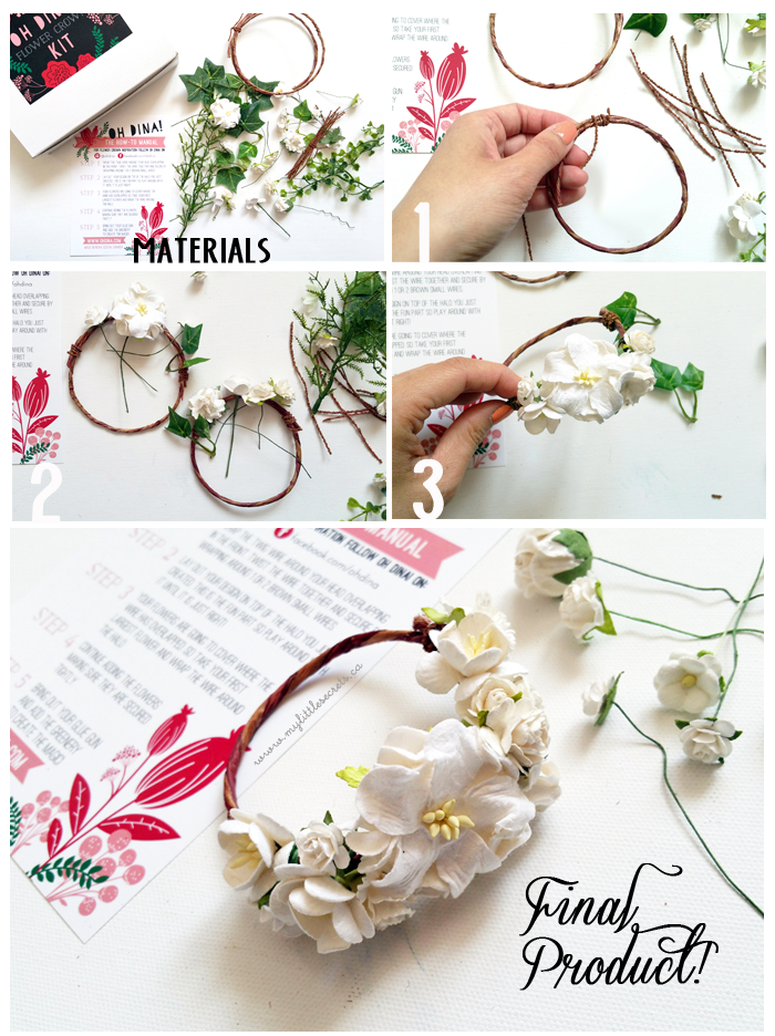 DIY :: Oh Dina! Flower Corsage (Crown) Kit – My Little Secrets